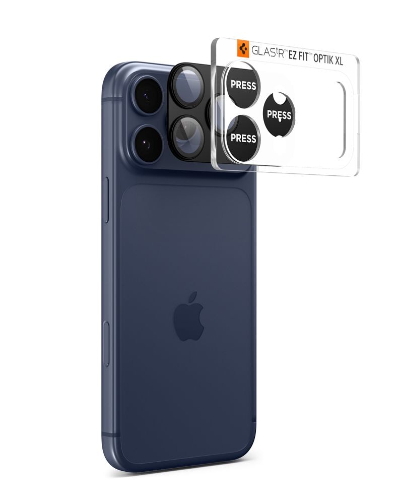 Spigen Optik Pro XL kameralinsbeskyttelse til iPhone 17 Pro – svart