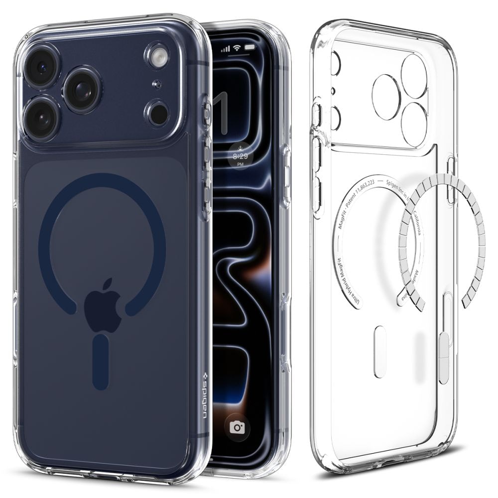 Spigen Ultra Hybrid MagSafe-etui til iPhone 17 Pro Max – Klar marineblå