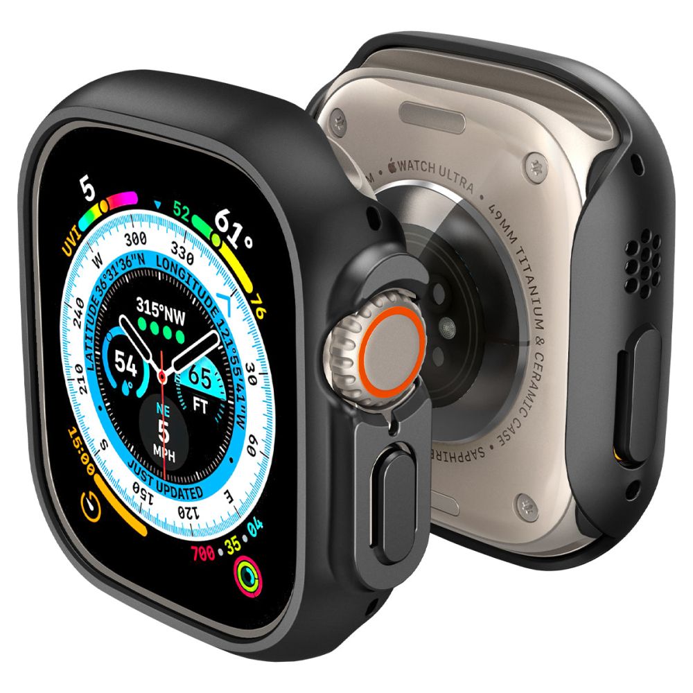 Spigen Thin Fit-etui til Apple Watch Ultra (49 mm) – svart