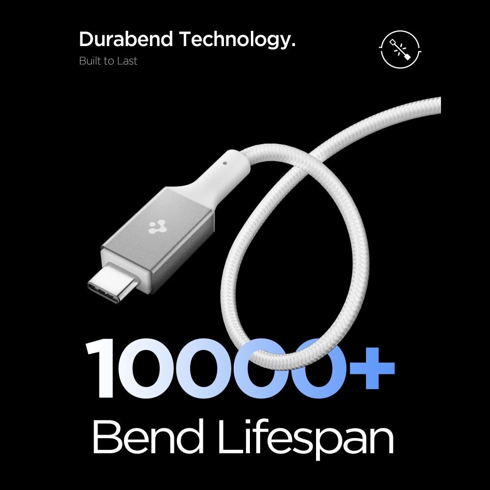 Spigen EB10010CC 100 W, 100 cm kabel – hvit