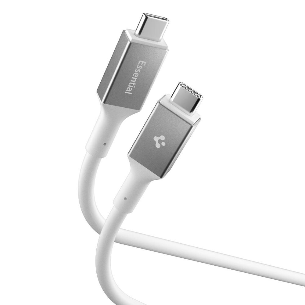 Spigen EB24012CC USB-C-kabel 240 W, 120 cm – hvit