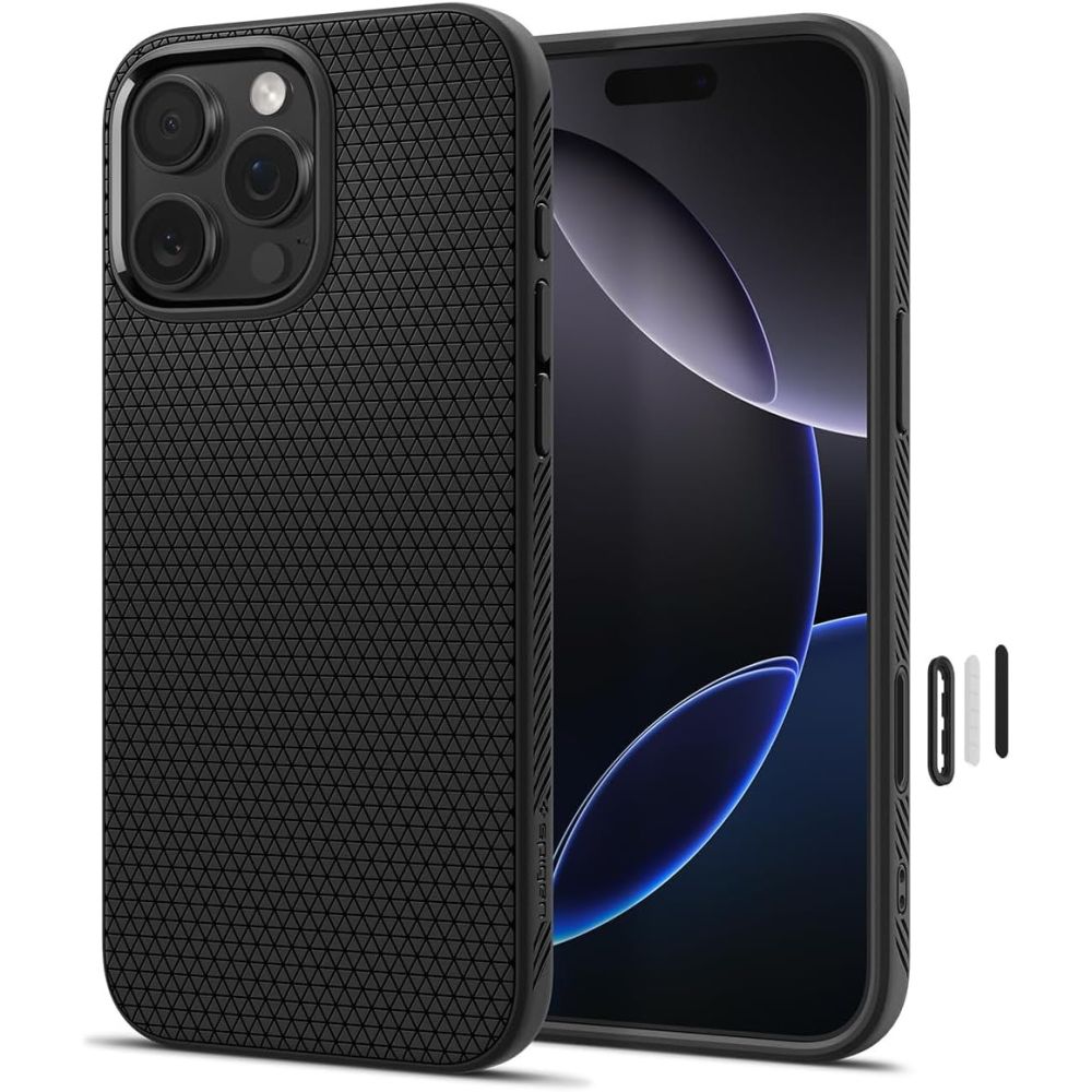 Spigen Liquid Air «T» MagSafe-etui til iPhone 16 Pro Max – matt svart