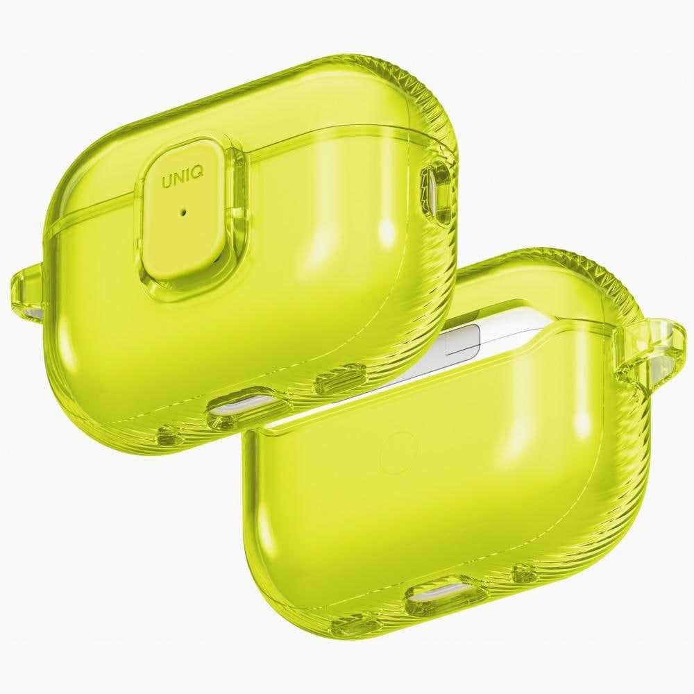 Uniq Glase Pro-etui til AirPods Pro 3 Lock Case – gjennomsiktig gul