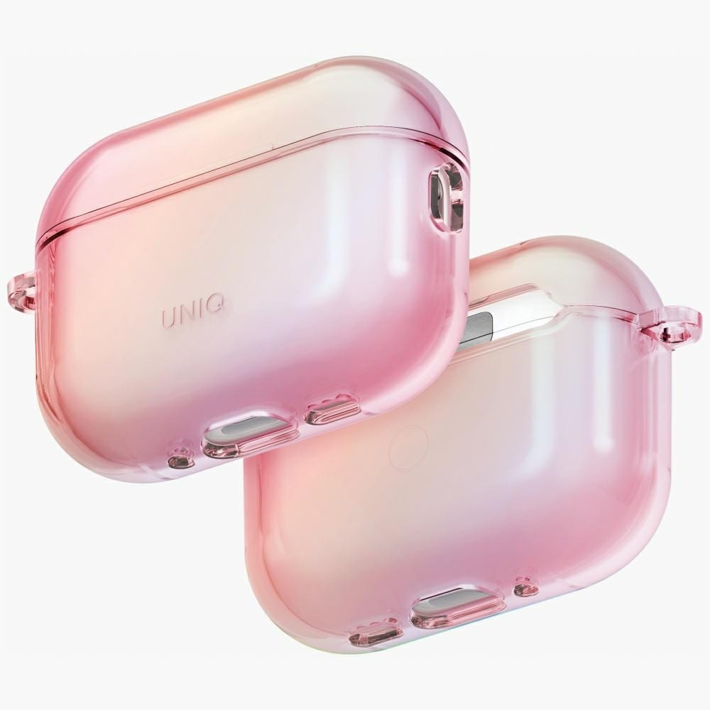 Uniq Iridescia Hang-etui til AirPods Pro 3 – gjennomsiktig rosa