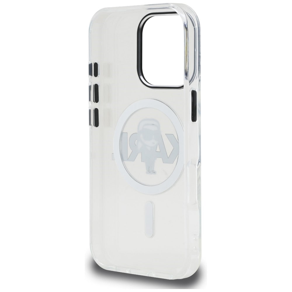 Karl Lagerfeld IML Karl Sketch Logo MagSafe-etui til iPhone 16 Pro Max – gjennomsiktig