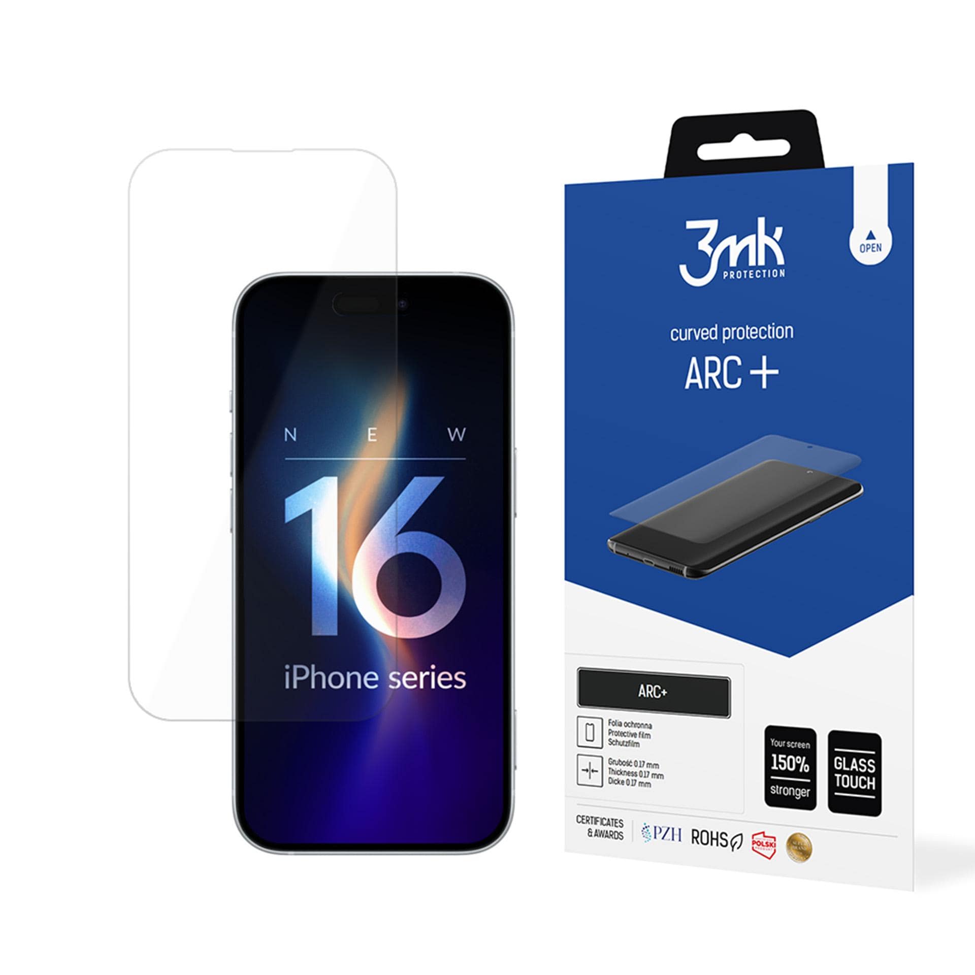 3mk ARC+ beskyttelsesfilm til iPhone 16 Pro Max