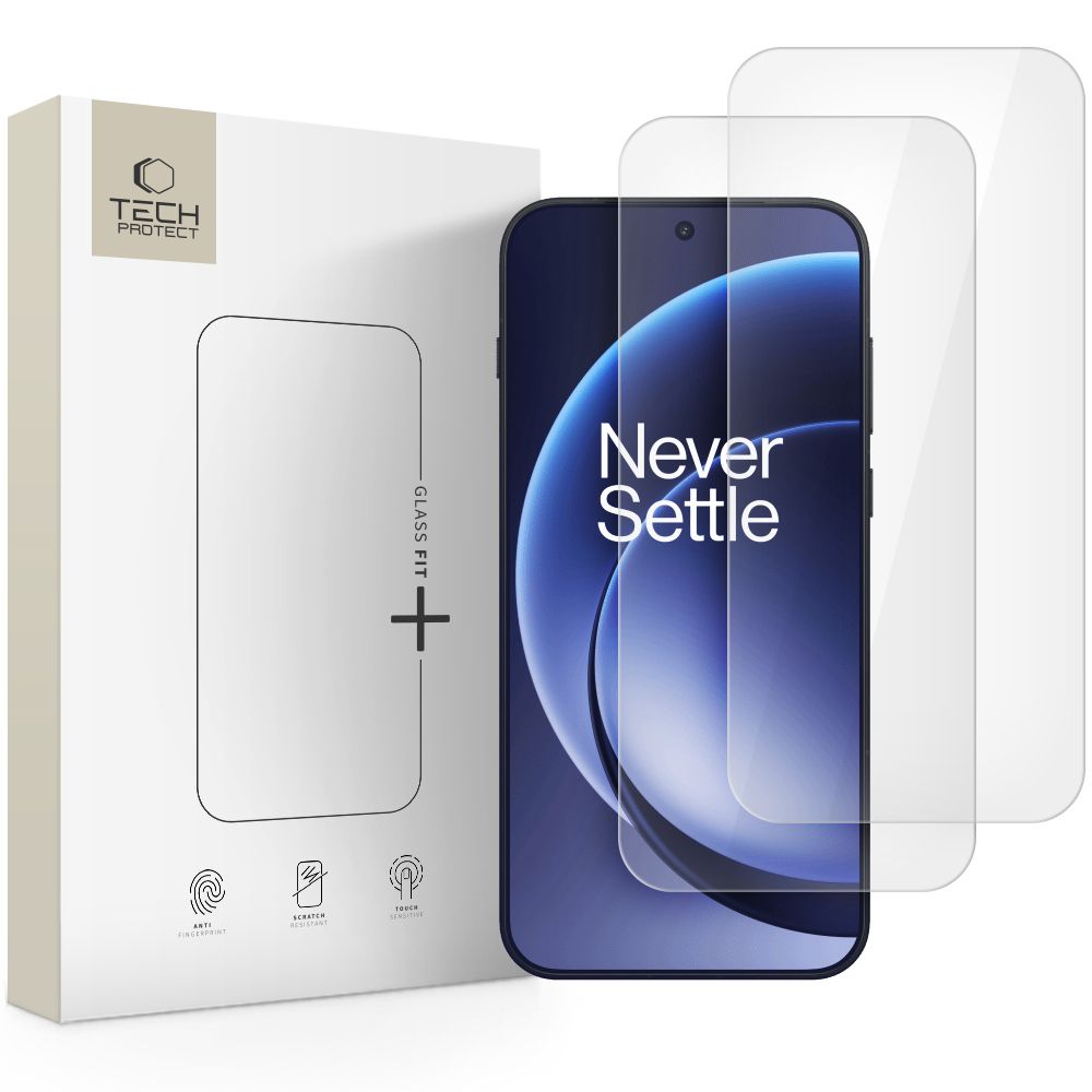 Tech-Protect Glass Fit+ 2-pakning med herdet glass til OnePlus 15