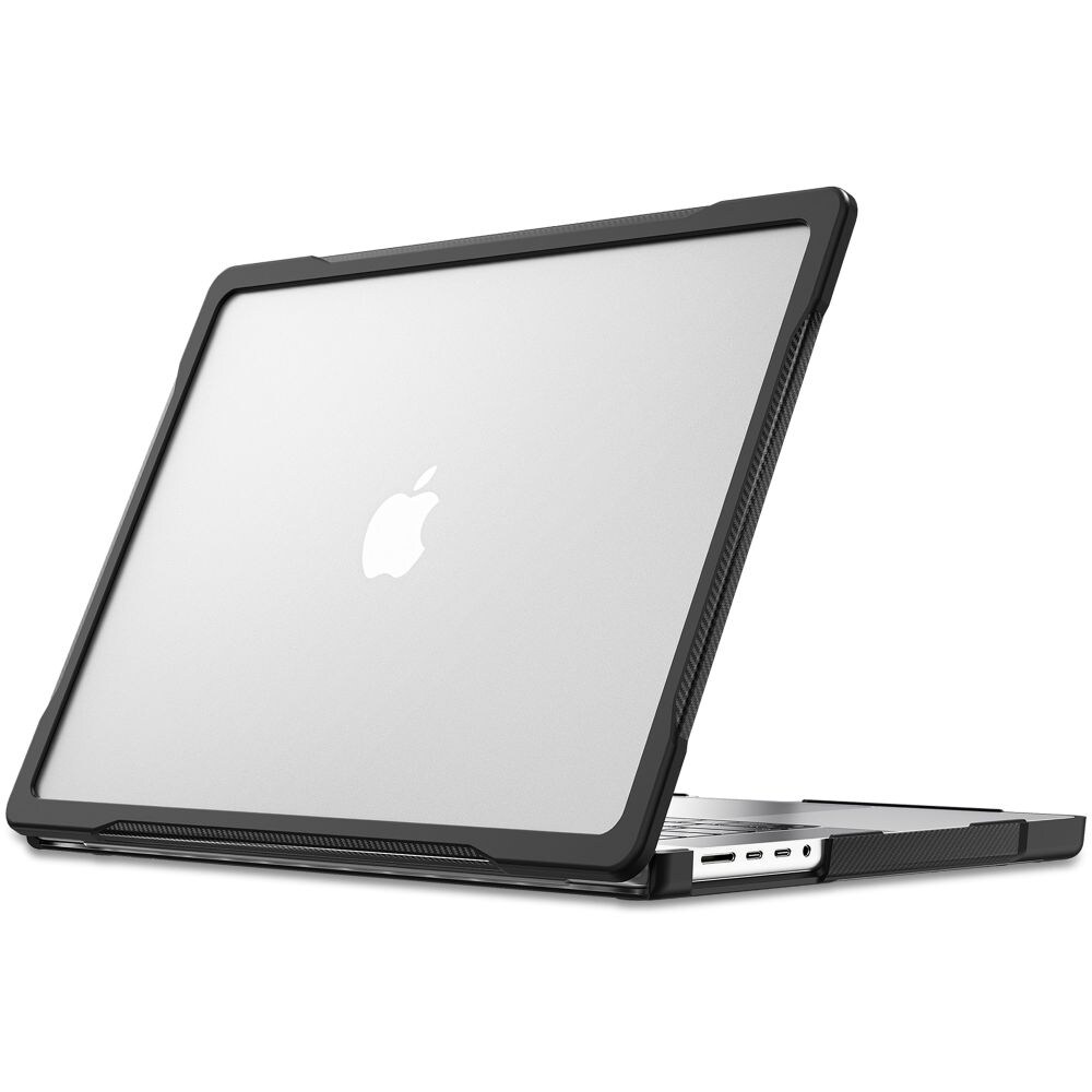 Tech-Protect Velar-etui til MacBook Pro 16" 2021 / 2023 / 2025 / 2026 – Gjennomsiktig svart