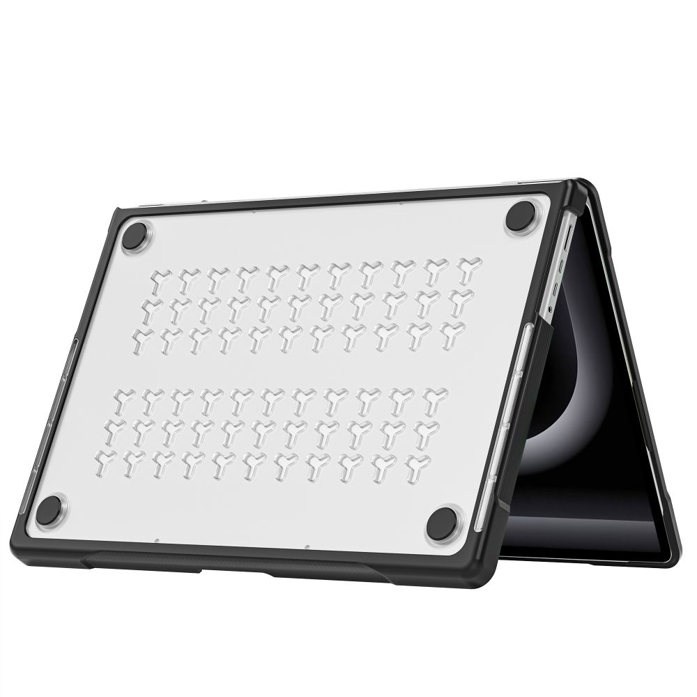 Tech-Protect Velar-etui til MacBook Pro 16" 2021 / 2023 / 2025 / 2026 – Gjennomsiktig svart