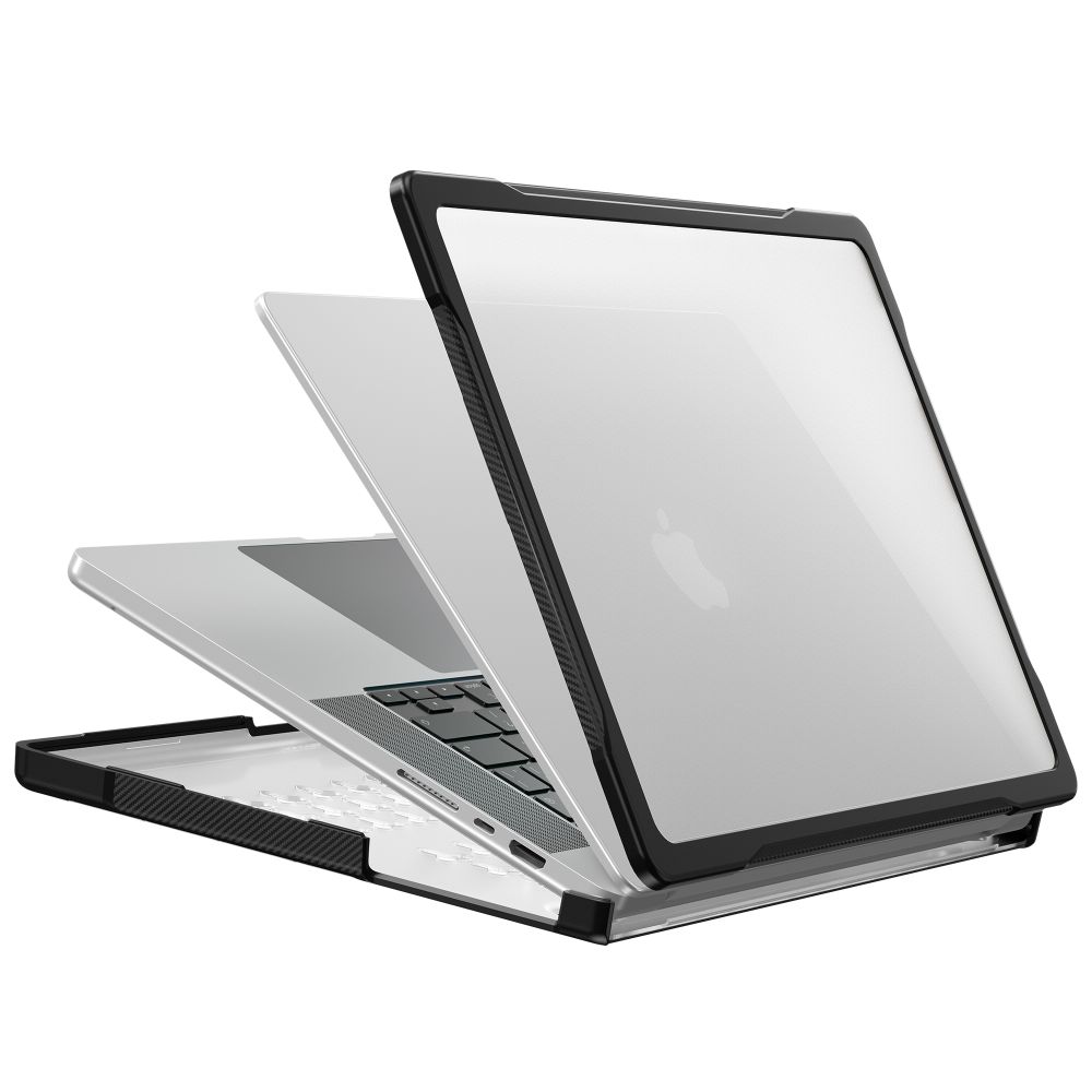 Tech-Protect Velar-etui til MacBook Pro 16" 2021 / 2023 / 2025 / 2026 – Gjennomsiktig svart