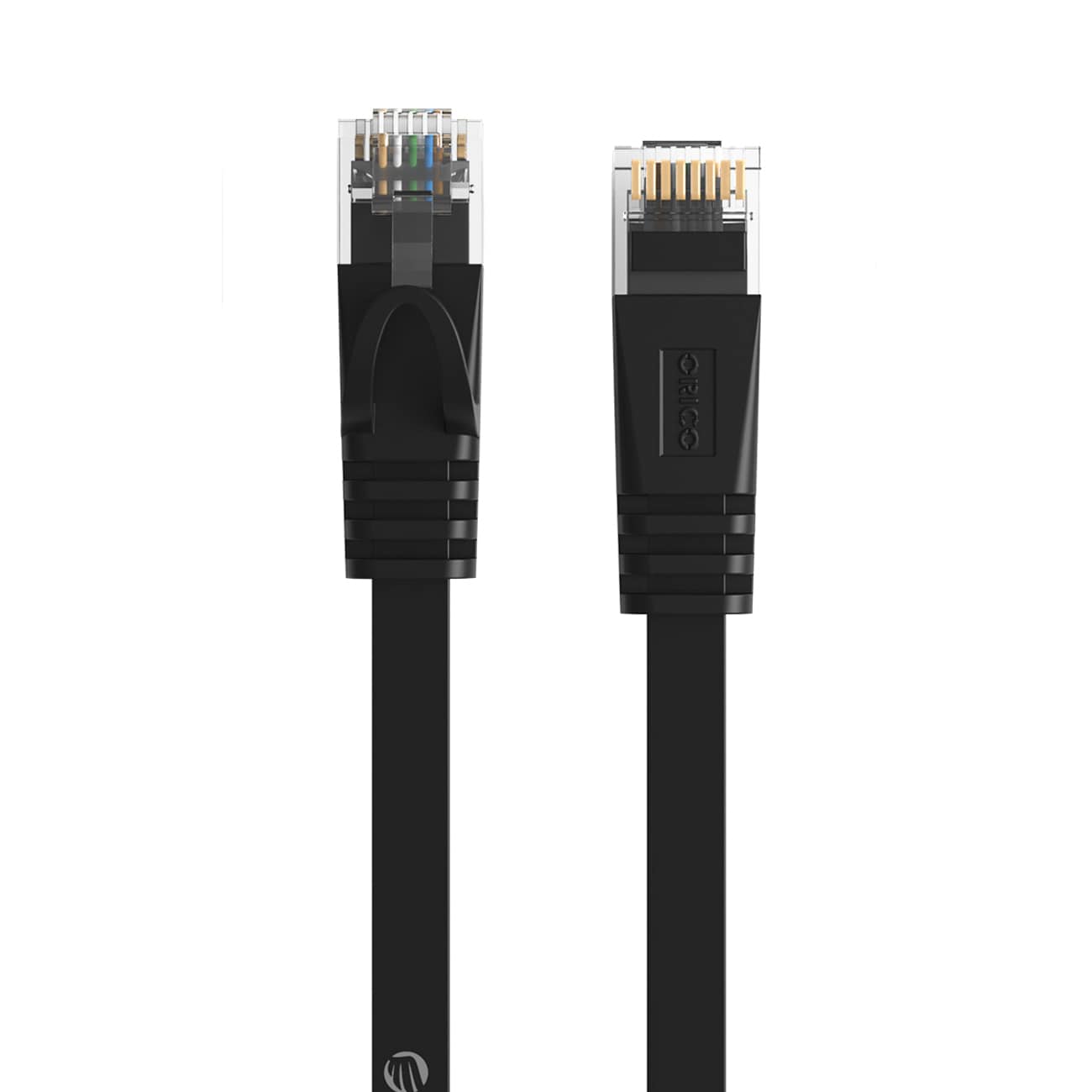 Orico PUG-C7B CAT7 10 Gbps RJ45 Ethernet-nettverkskabel, internett/LAN, flat, 5 m – svart