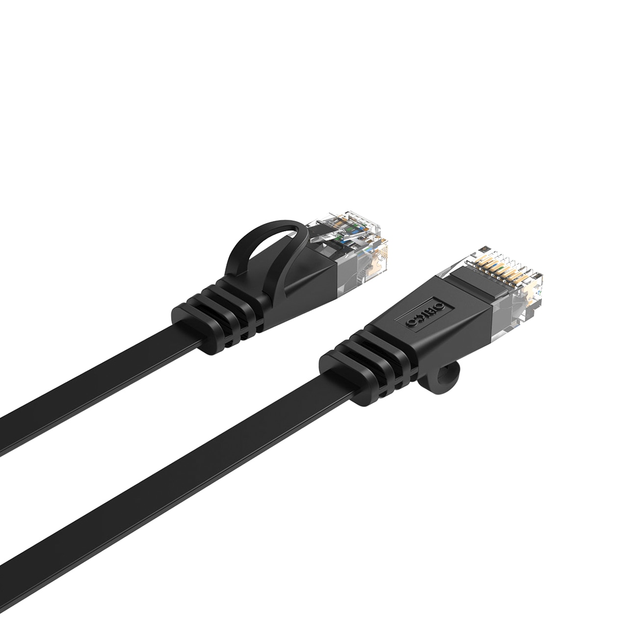 Orico PUG-C7B CAT7 10 Gbps RJ45 Ethernet-nettverkskabel, internett/LAN, flat, 5 m – svart