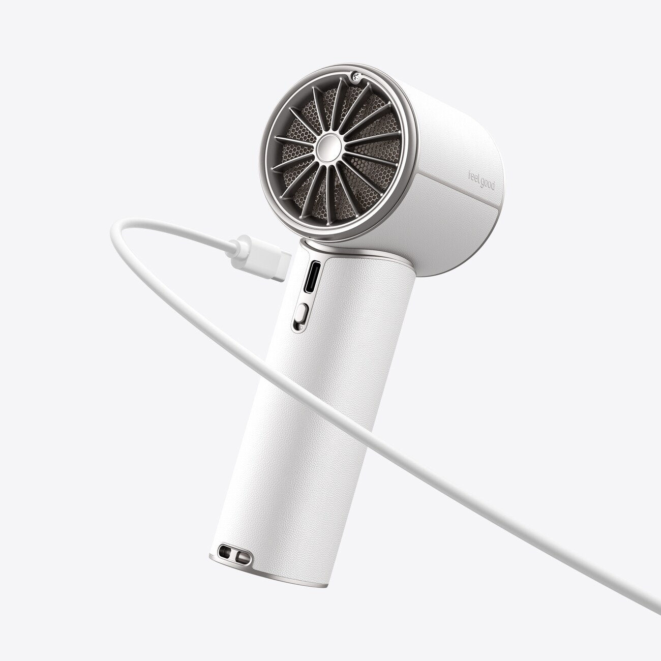 Jisulife håndholdt vifte Pro1 Mini 4250 mAh USB-C bærbar vifte – hvit