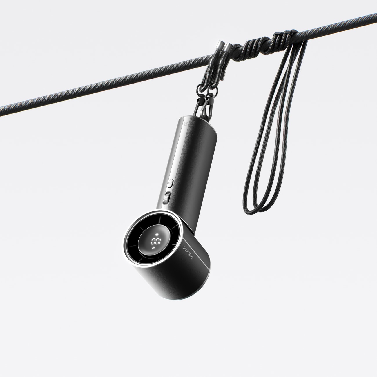 Jisulife håndholdt vifte Pro1 Mini 4250 mAh USB-C bærbar vifte – svart
