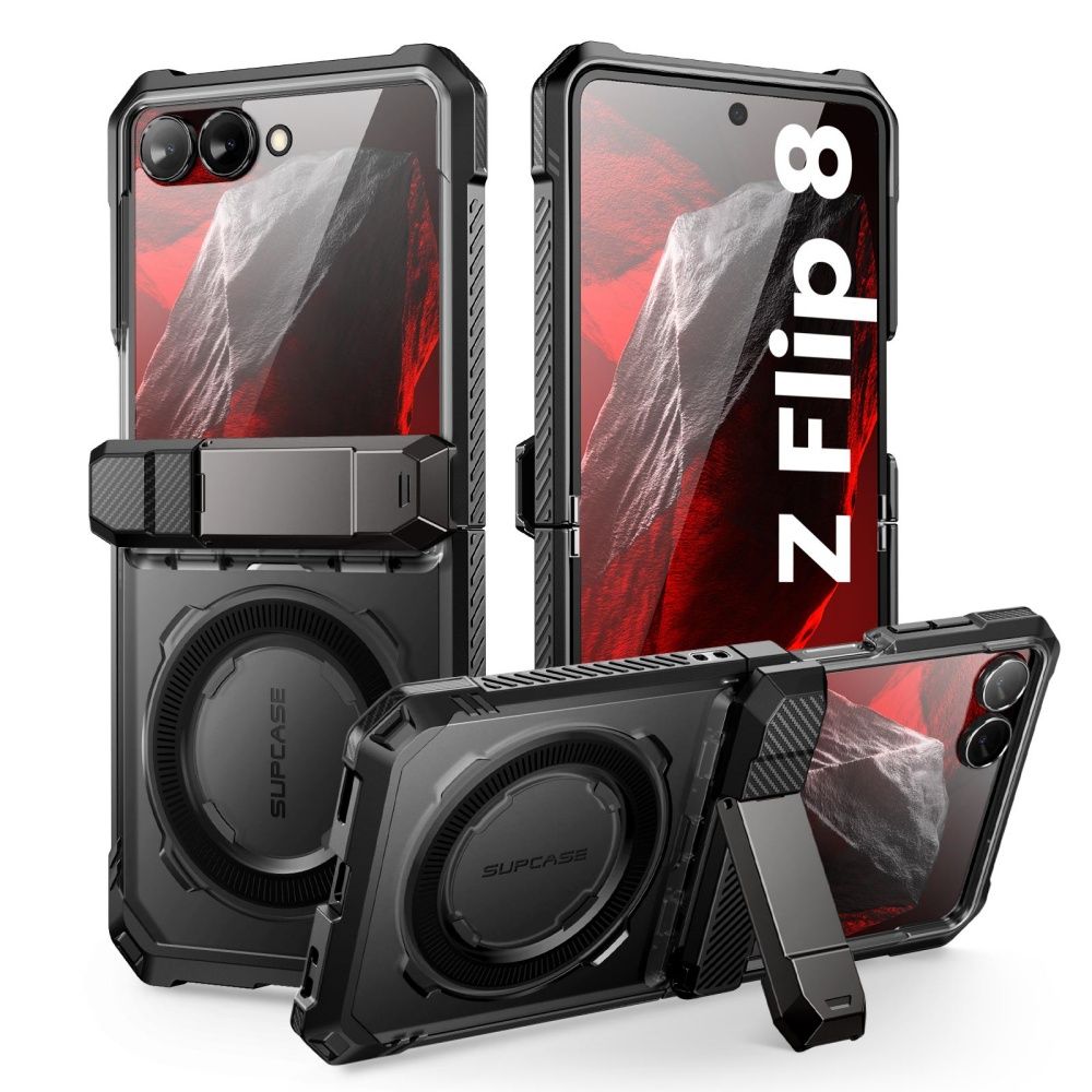 Supcase UB Grip Mag MagSafe-etui til Samsung Galaxy Z Flip 8 – svart
