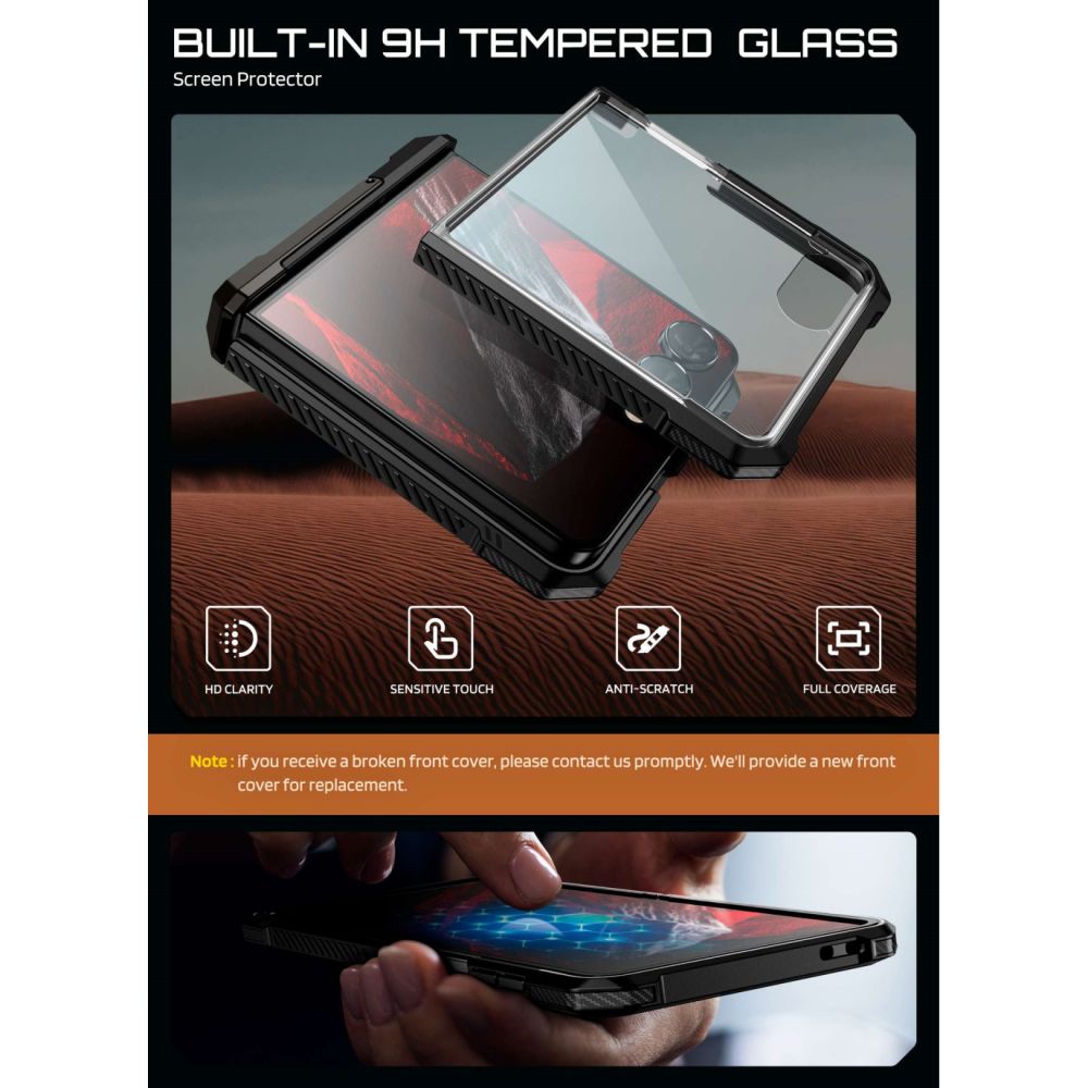 Supcase UB Grip Mag MagSafe-etui til Samsung Galaxy Z Flip 8 – svart