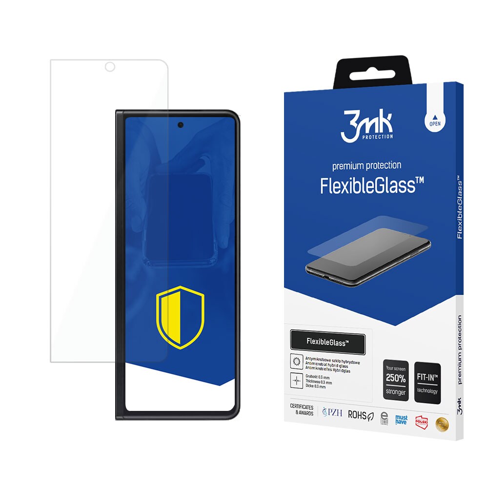 Herdet glass 3mk FlexibleGlass til Samsung Galaxy Z Fold 3 5G (front)