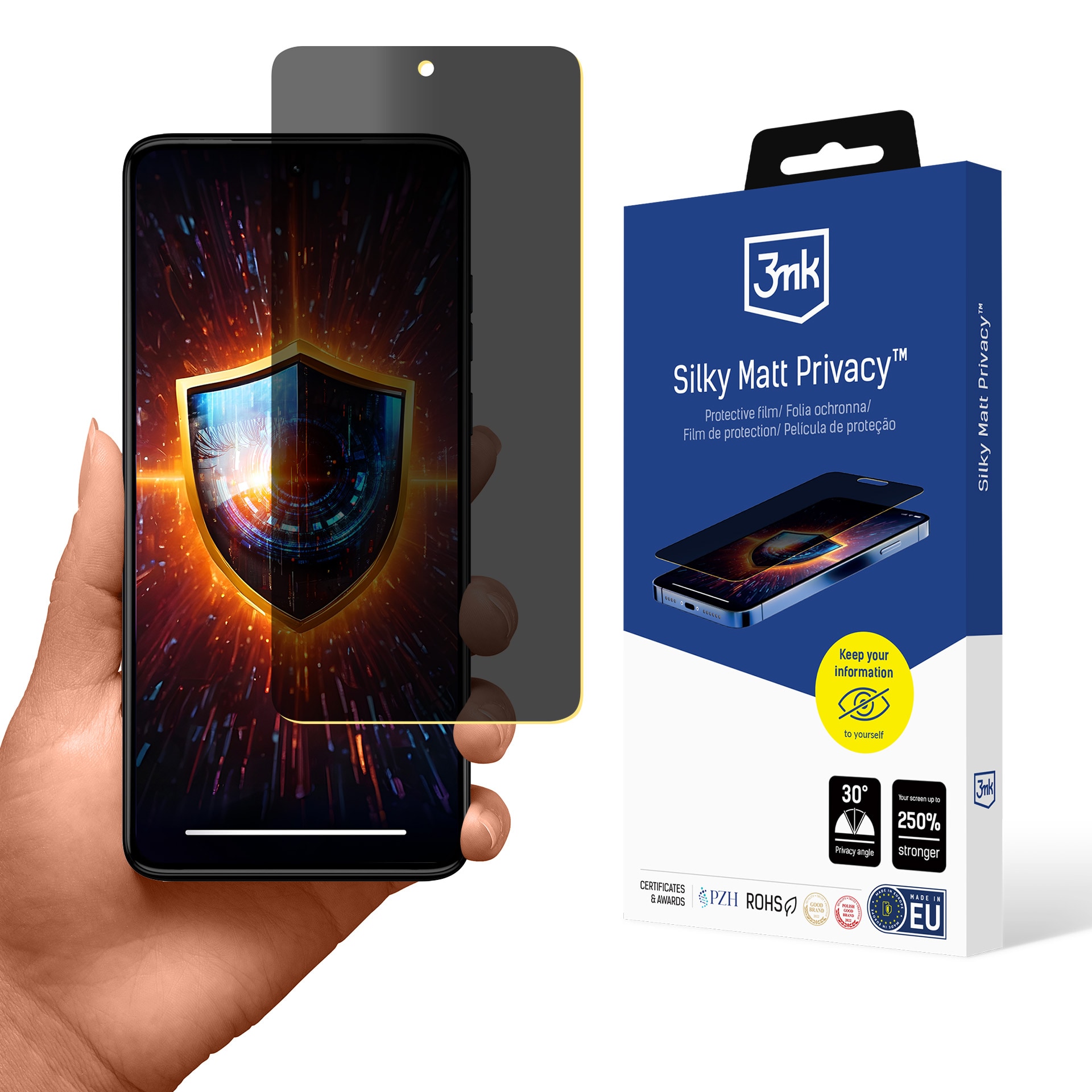 Personvernskjermbeskytter 3mk Silky Matt Privacy til Motorola Moto G84 5G