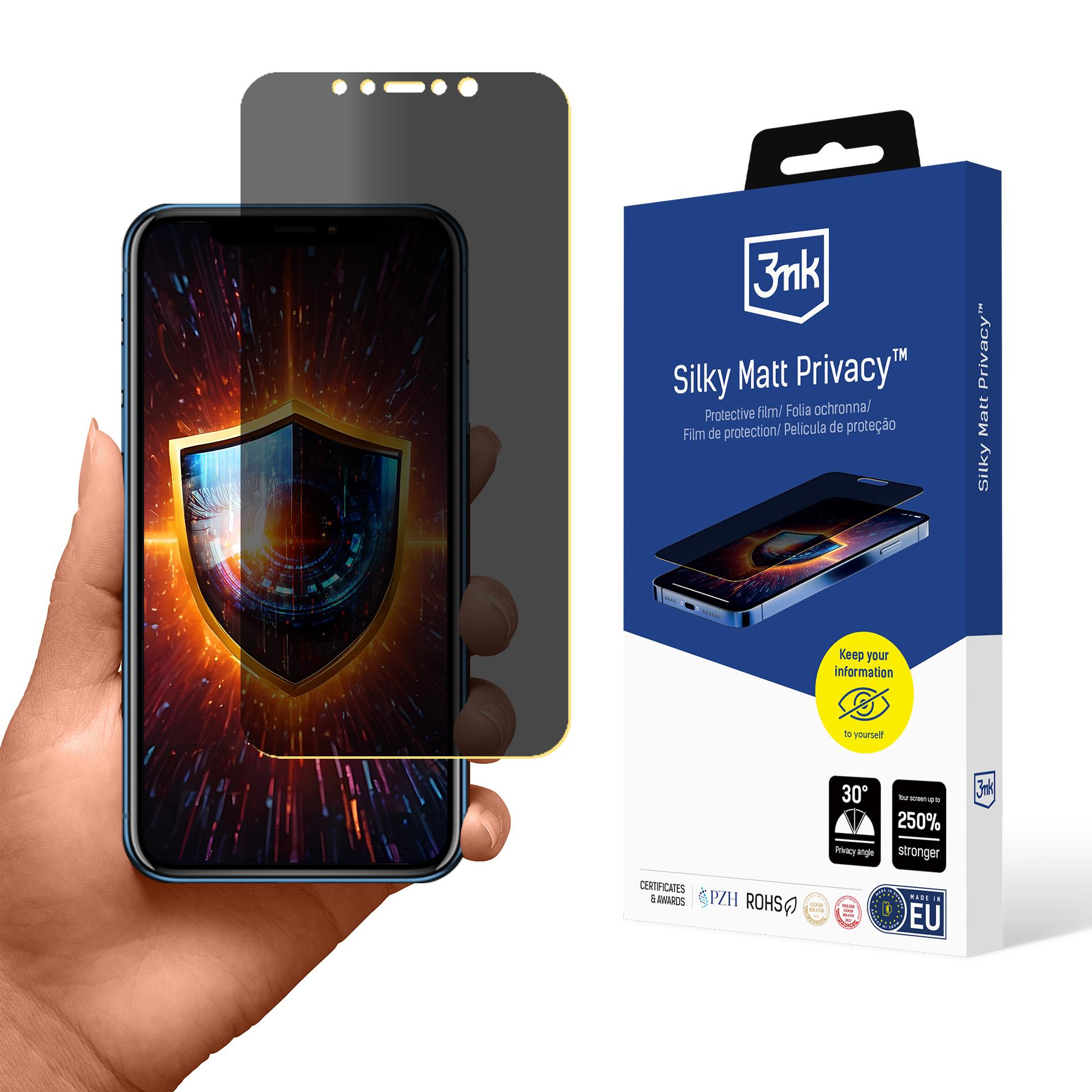3mk Silky Matt Privacy – matt skjermbeskytter for Apple iPhone XR