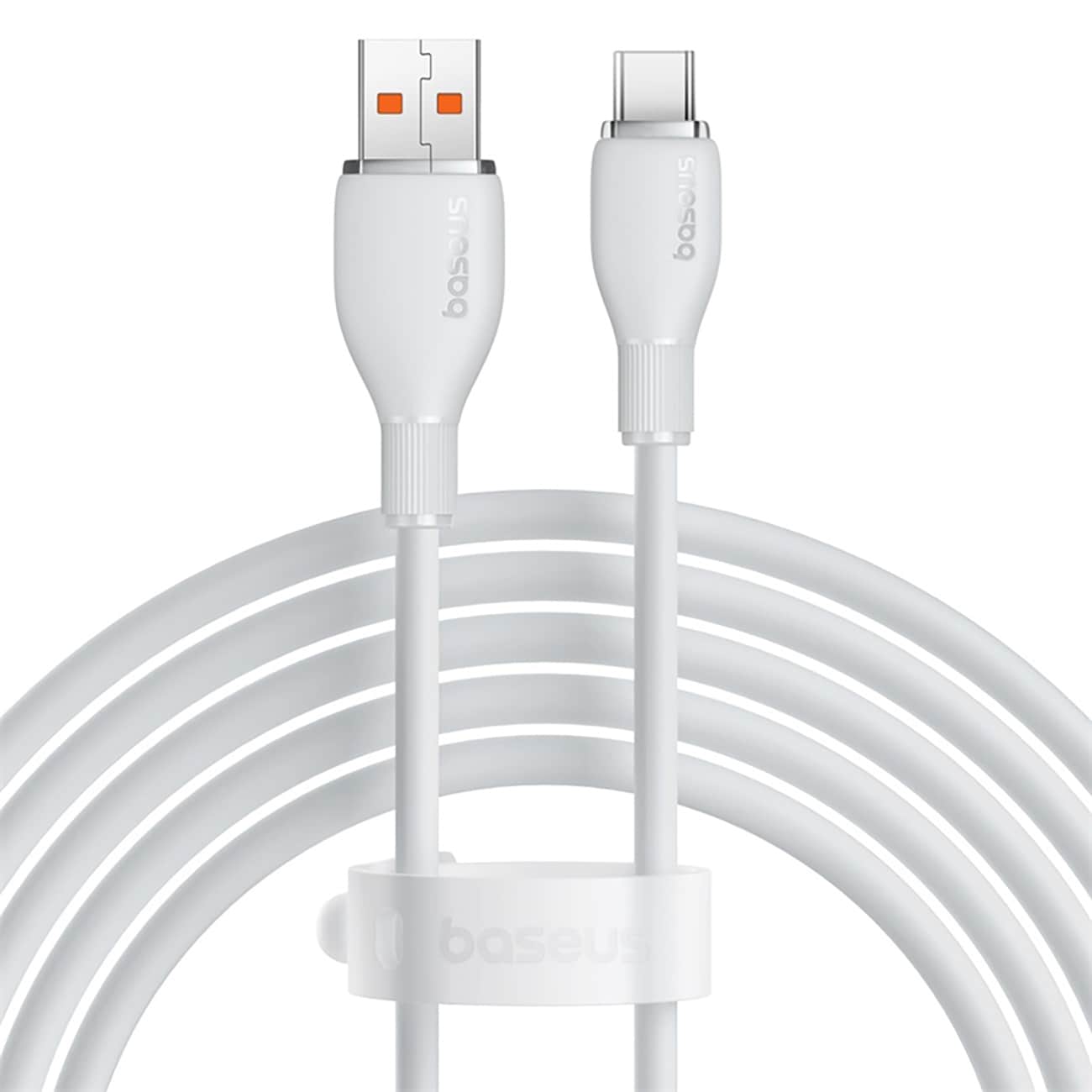 Baseus Pudding 100 W USB-A – USB-C-kabel 1,2 m – hvit