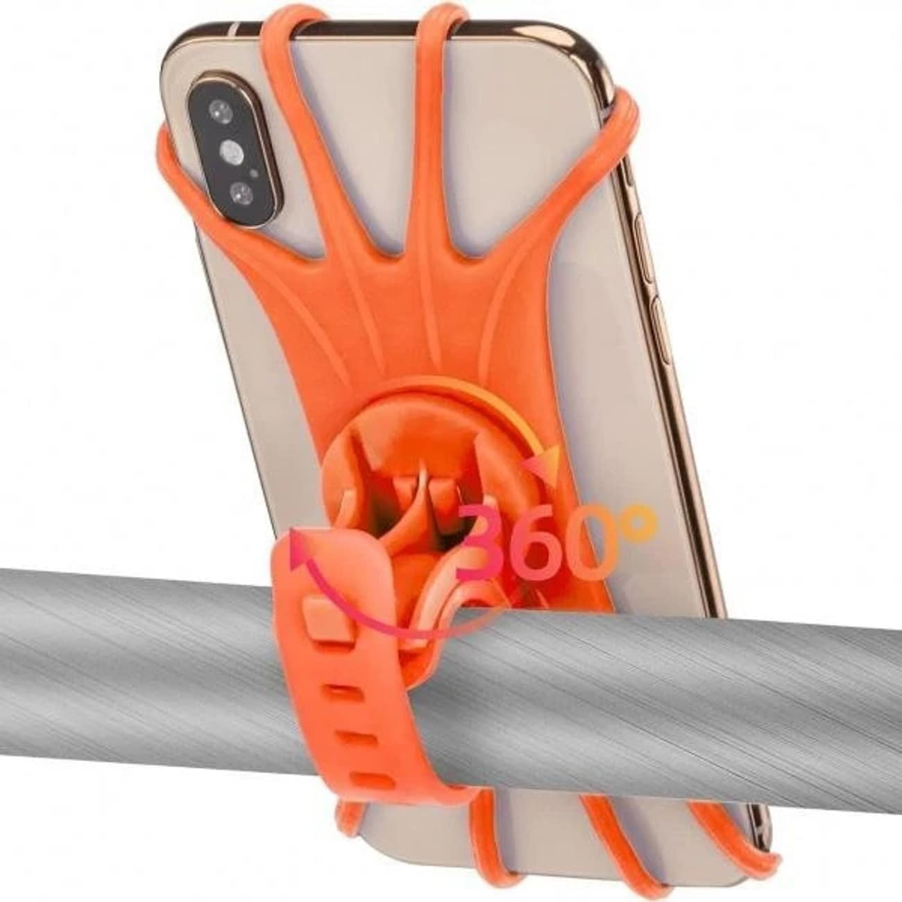 Rockbros LF436 telefonholder med styreklemme – oransje