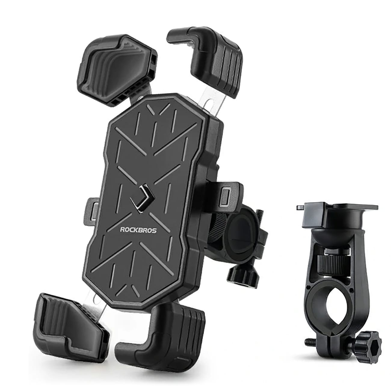 Rockbros HW-117 telefonholder med styreklemme – svart og grå