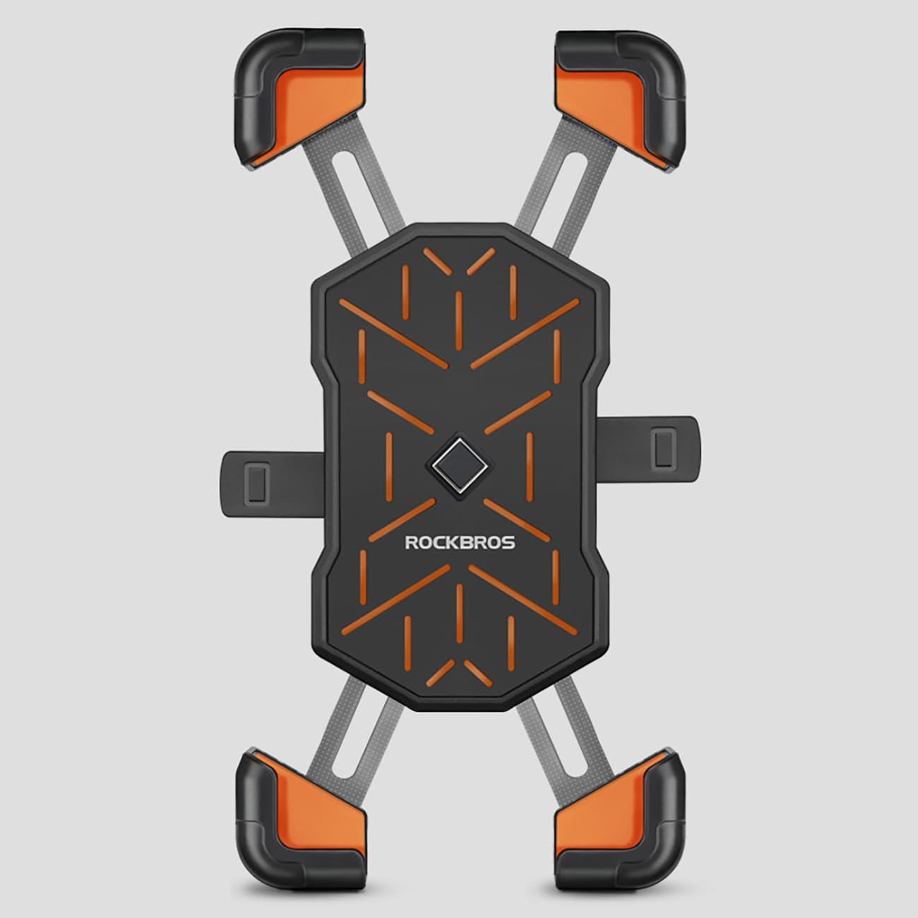Rockbros HW-117 telefonholder med styreklemme – svart og oransje
