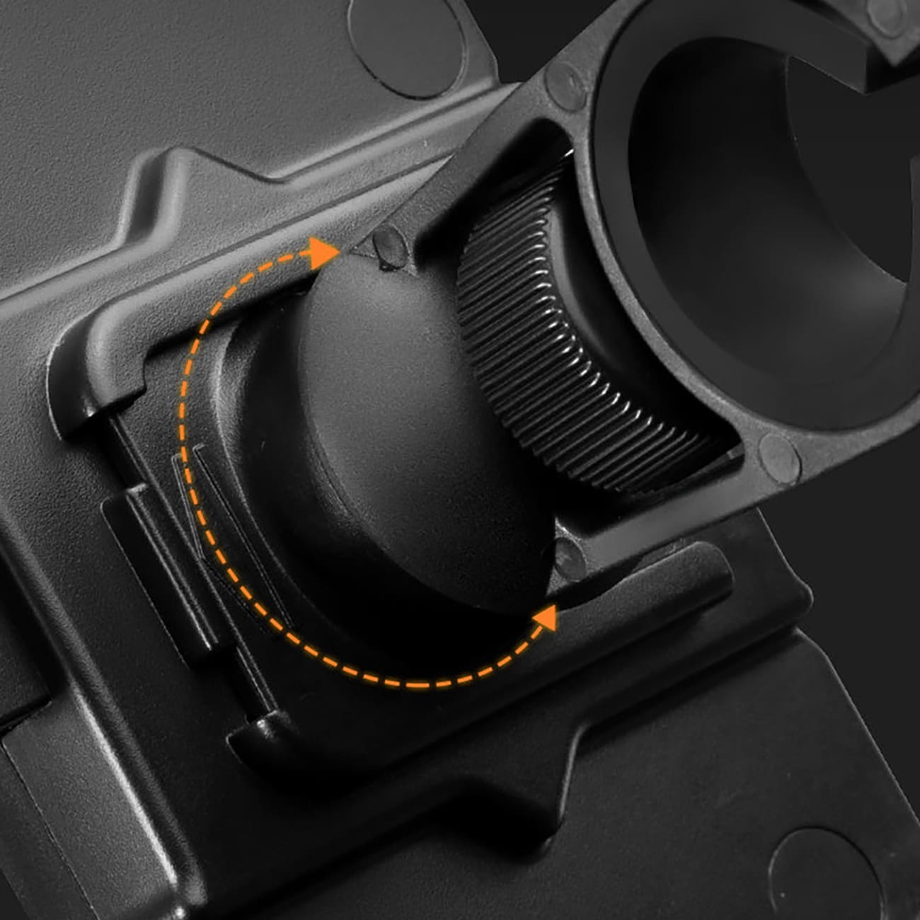 Rockbros HW-117 telefonholder med styreklemme – svart og oransje