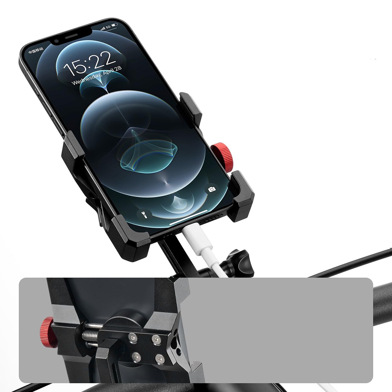 Rockbros 25210039002 telefonholderklemme til hodetelefonholder – svart