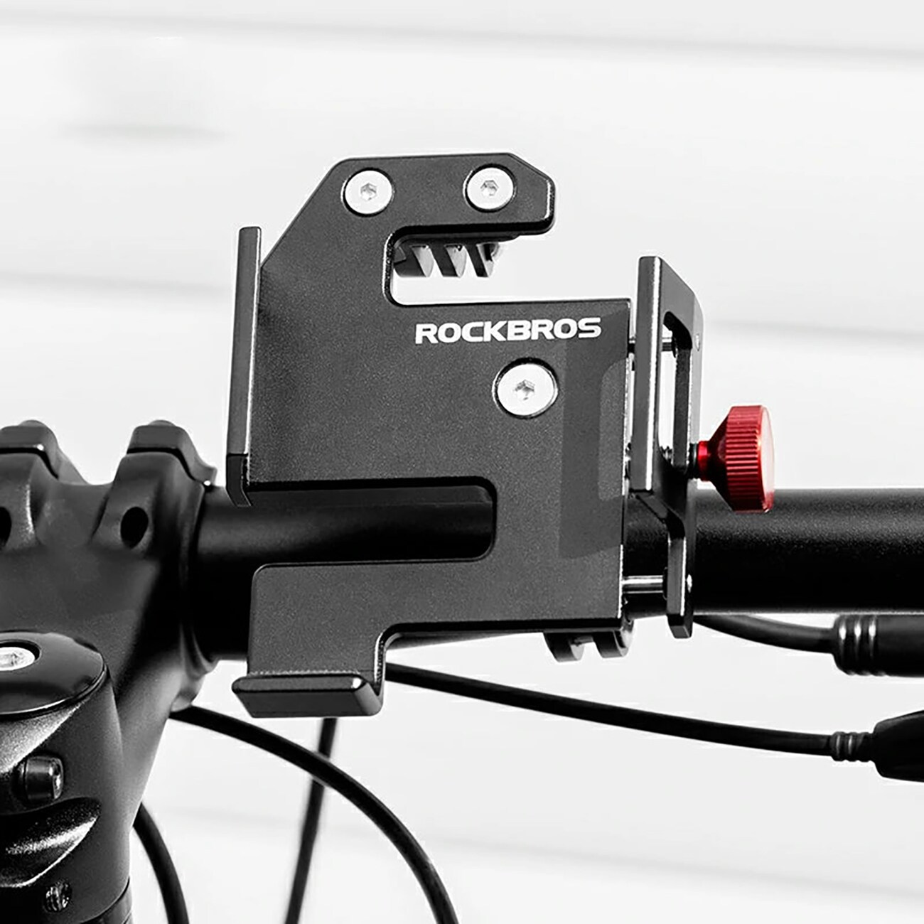 Rockbros 25210038101 telefonholder med klemme – svart