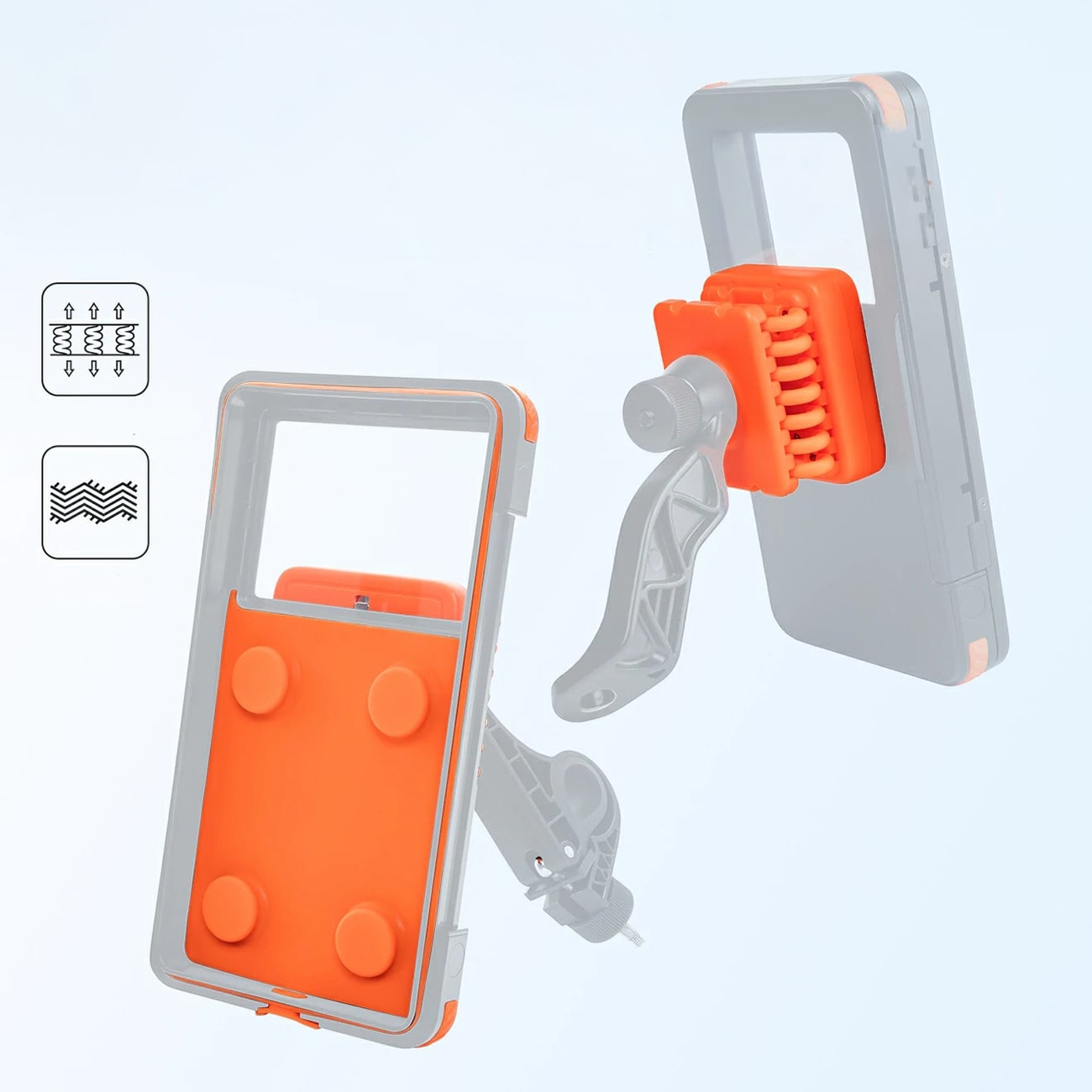 Rockbros HW-87 magnetisk, vanntett telefonholder – svart
