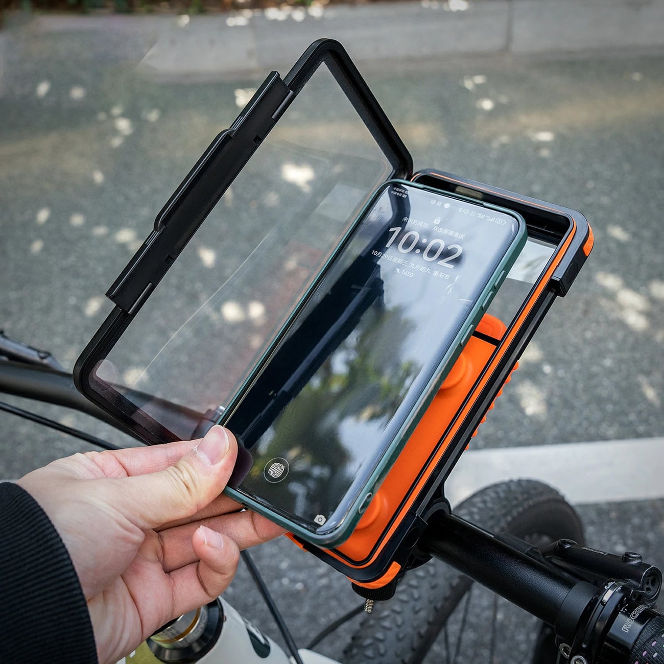 Rockbros HW-87 magnetisk, vanntett telefonholder – svart