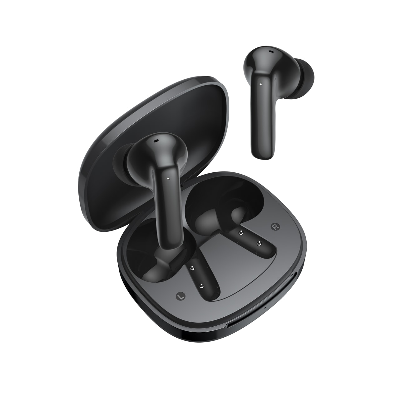 QCY T13 Pro trådløse in-ear-hodetelefoner med støyreduksjon (ANC) – svart