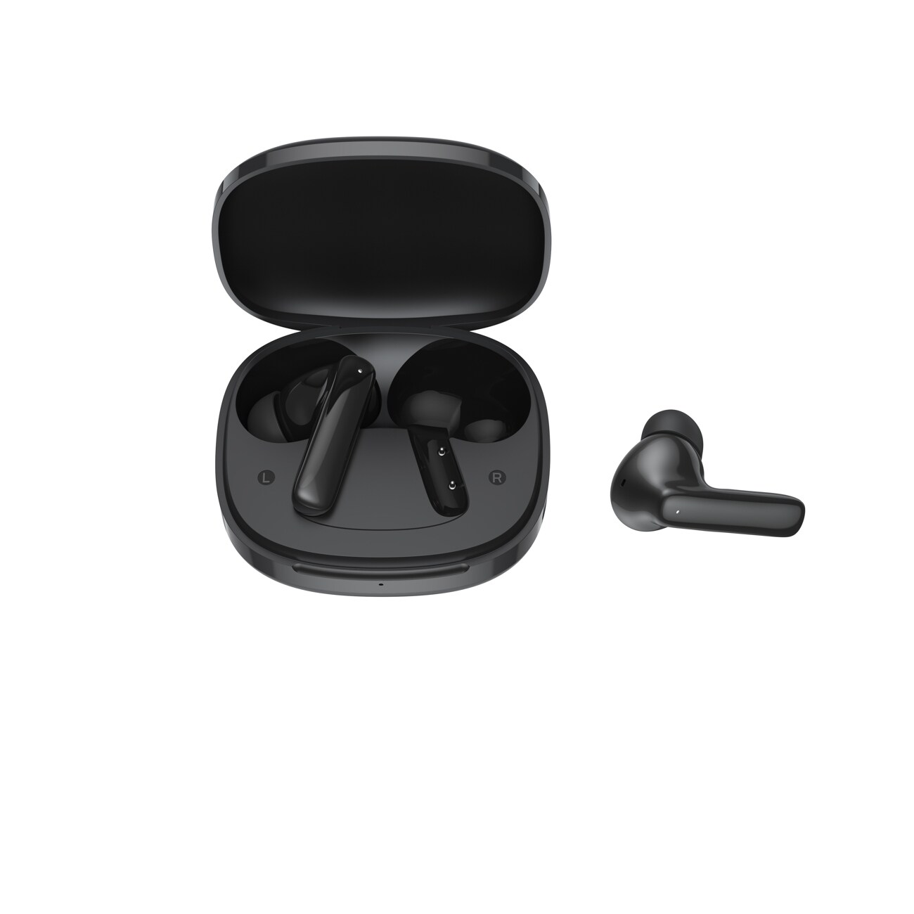 QCY T13 Pro trådløse in-ear-hodetelefoner med støyreduksjon (ANC) – svart