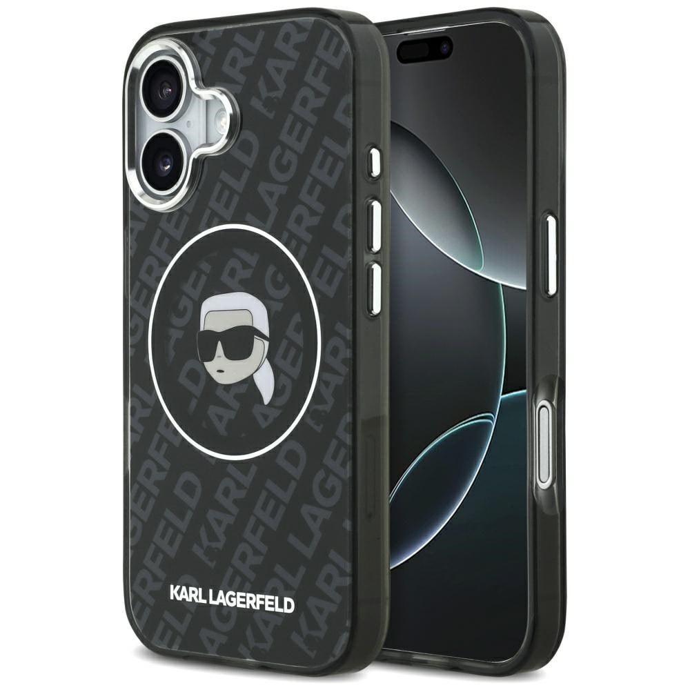 Karl Lagerfeld IML Karl Head Logo MagSafe-etui til iPhone 17 – svart