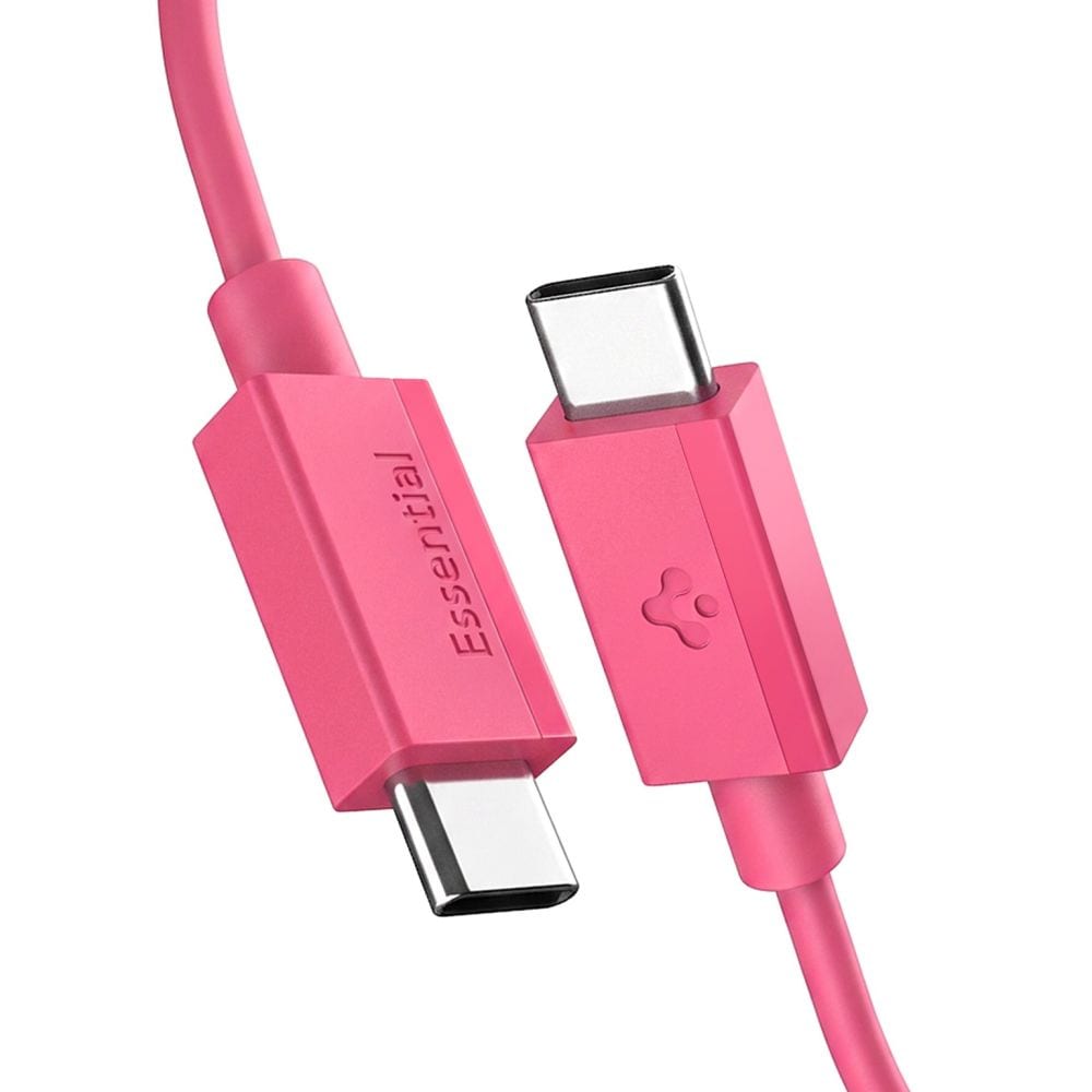 Spigen Essential EB6015CC USB-C-kabel 60 W, 100 cm – rosa