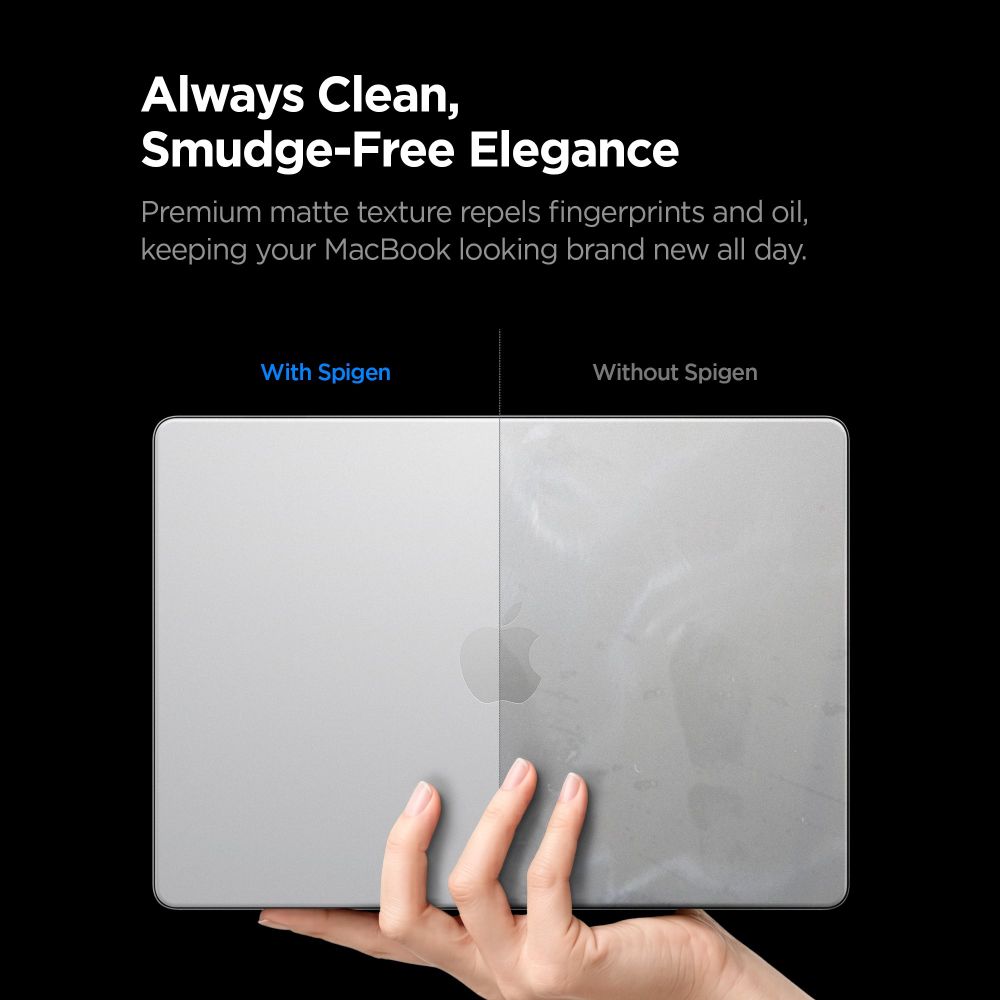 Spigen AirSkin-etui til MacBook Pro 16" 2021 / 2023 / 2024 / 2025 / 2026 – Gjennomsiktig matt