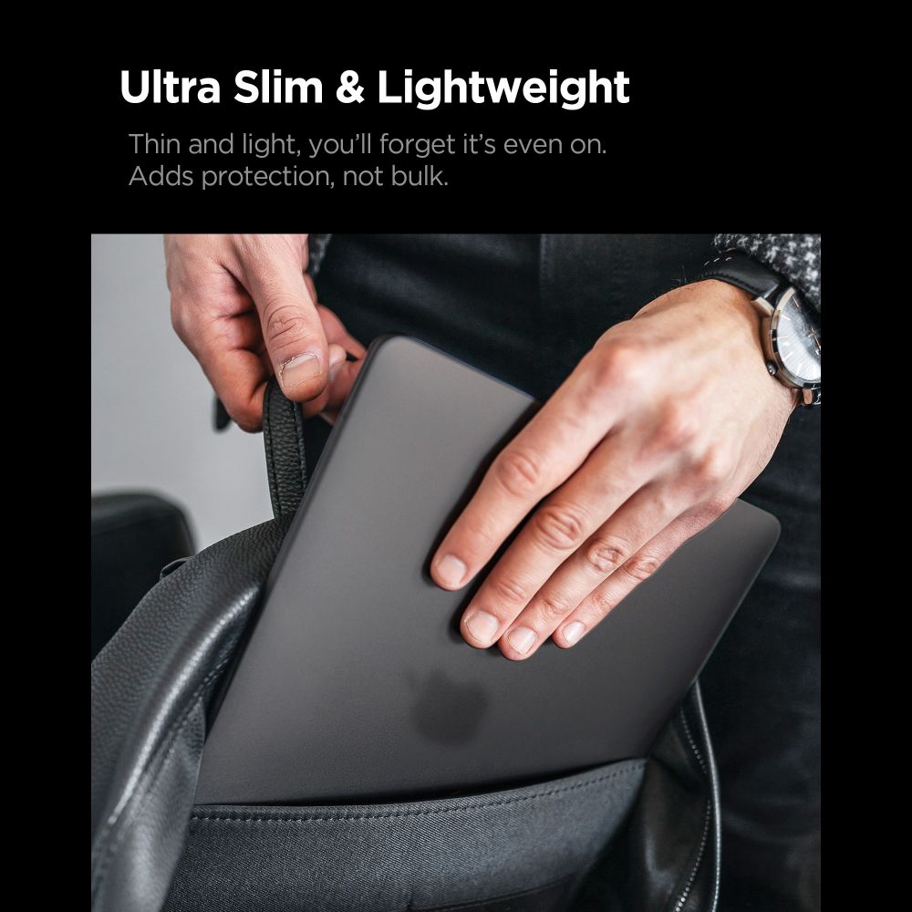 Spigen AirSkin-etui til MacBook Pro 16" 2021 / 2023 / 2024 / 2025 / 2026 – Halvgjennomsiktig