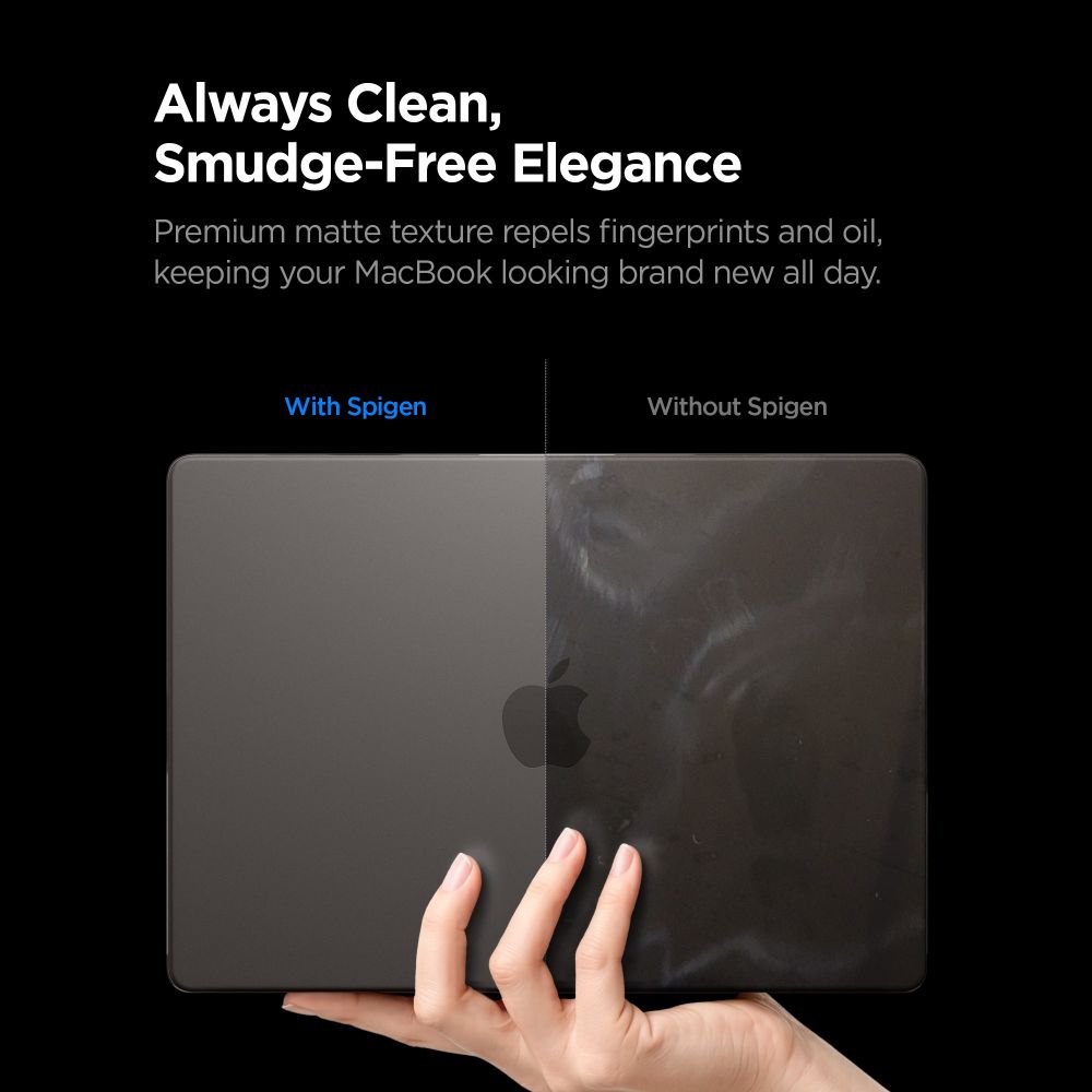 Spigen AirSkin-etui til MacBook Pro 16" 2021 / 2023 / 2024 / 2025 / 2026 – Halvgjennomsiktig