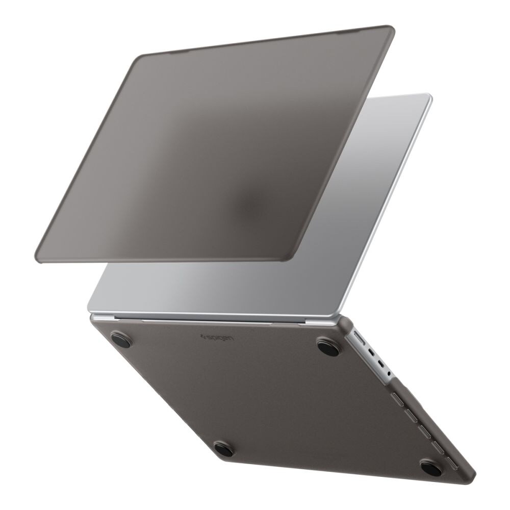 Spigen AirSkin-etui til MacBook Pro 14" 2021 / 2023 / 2024 / 2025 / 2026 – Halvgjennomsiktig