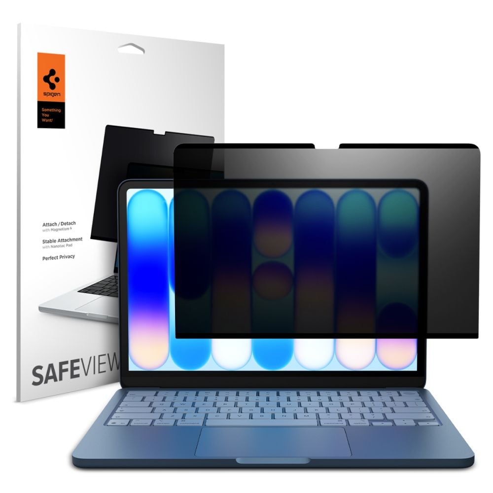 Spigen SafeView personvern-skjermbeskytter for MacBook Neo 13" 2026