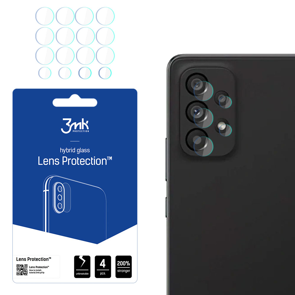 3mk hybridglass til kameraobjektivet på Samsung Galaxy A53 5G