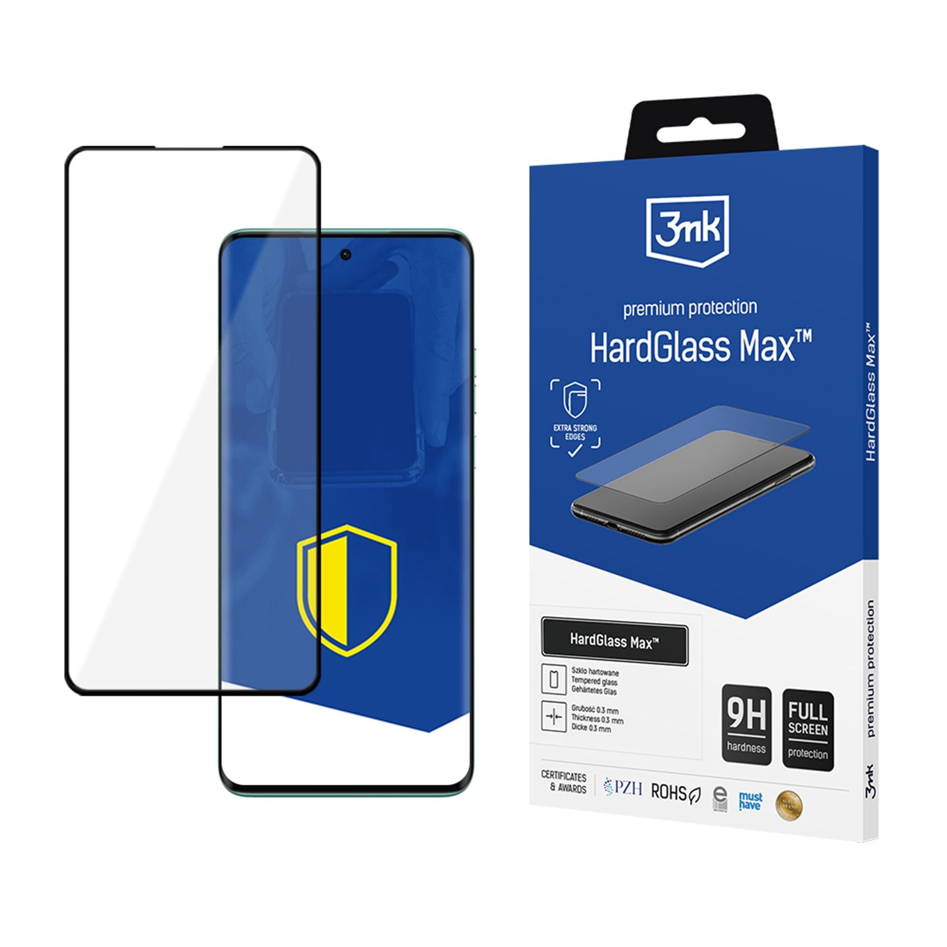 3mk HardGlass Max Black herdet glass til Motorola Edge 40 Neo