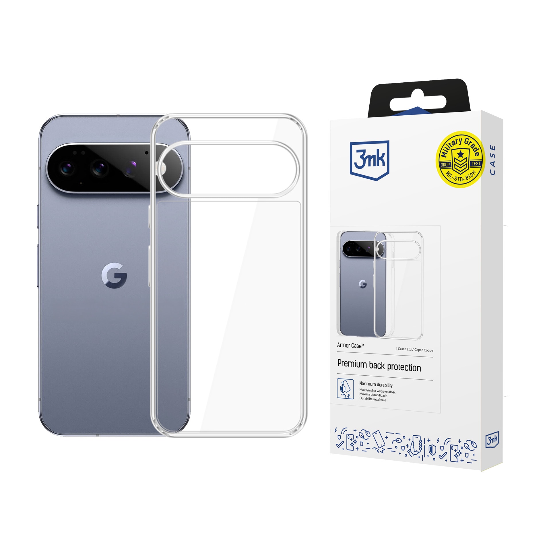 3mk Armor-etui til Google Pixel 11 Pro – gjennomsiktig