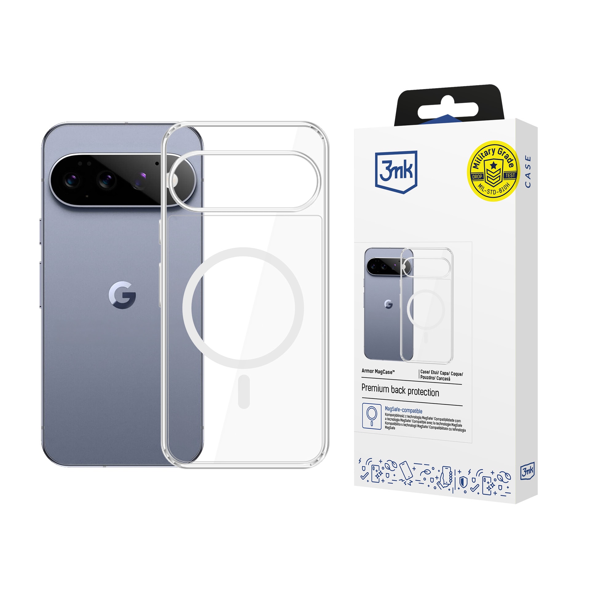 3mk Armor MagCase til Google Pixel 11 Pro XL – Gjennomsiktig
