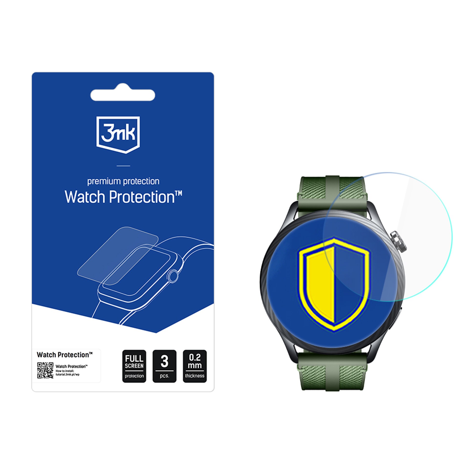 3mk Watch Protection FlexibleGlass hybridglass til Xiaomi Watch S5 46 mm