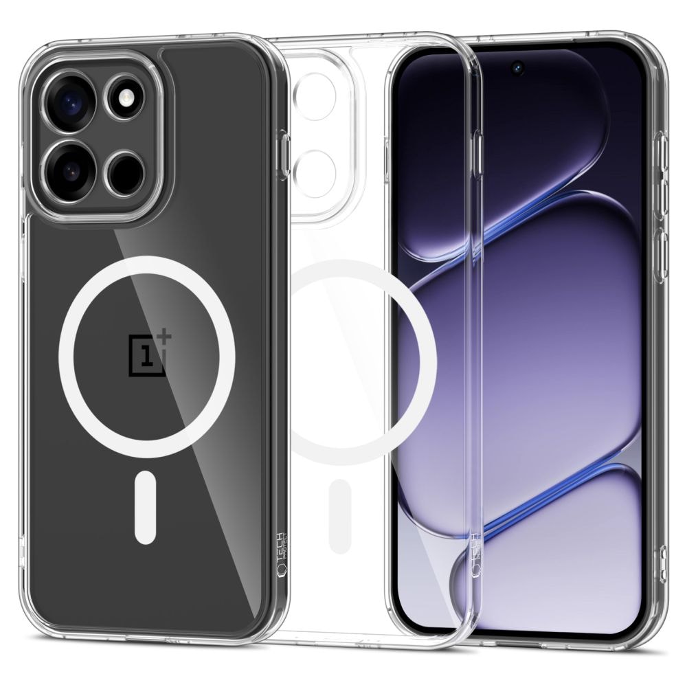 Tech-Protect FlexAir Hybrid MagSafe-etui til OnePlus Nord 6 – gjennomsiktig