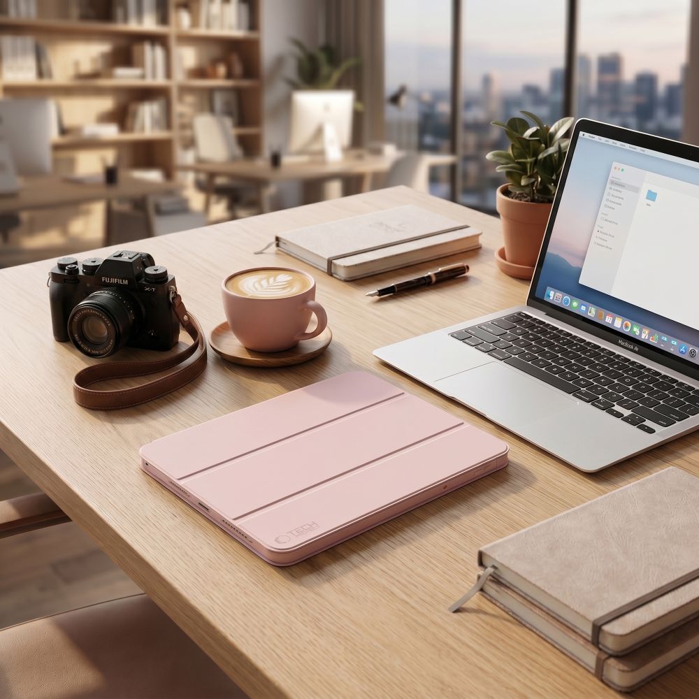 Tech-Protect SmartCase pennetui til Lenovo Idea Tab / K11 2. generasjon 11,0 TB-336 – rosa