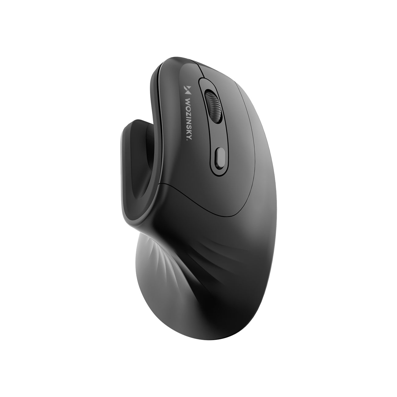 Wozinsky WWM-1076 trådløs, vertikal, ergonomisk mus, 3600 DPI – svart