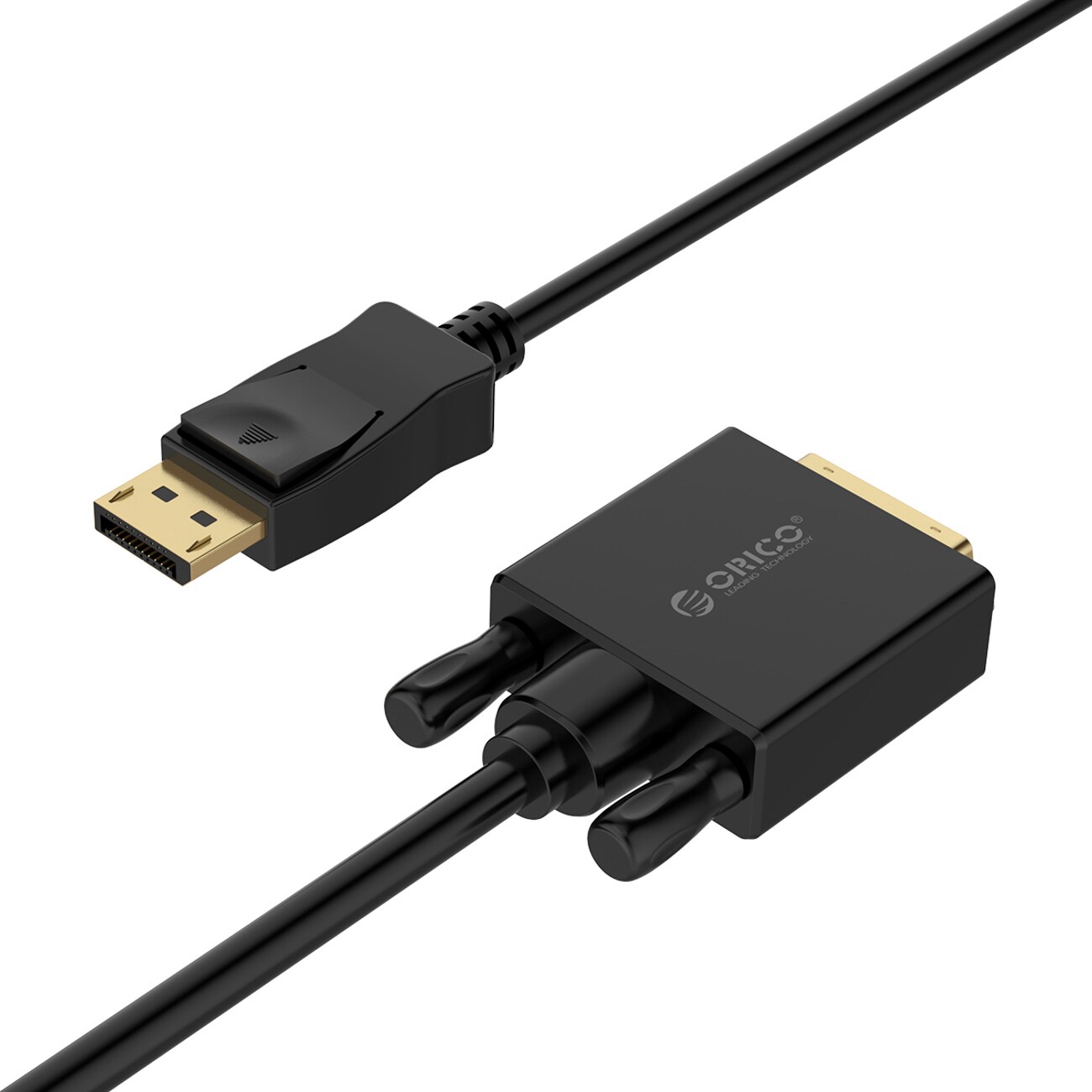 Orico XD-DTD DisplayPort til DVI 4K-kabel, 3 m – svart